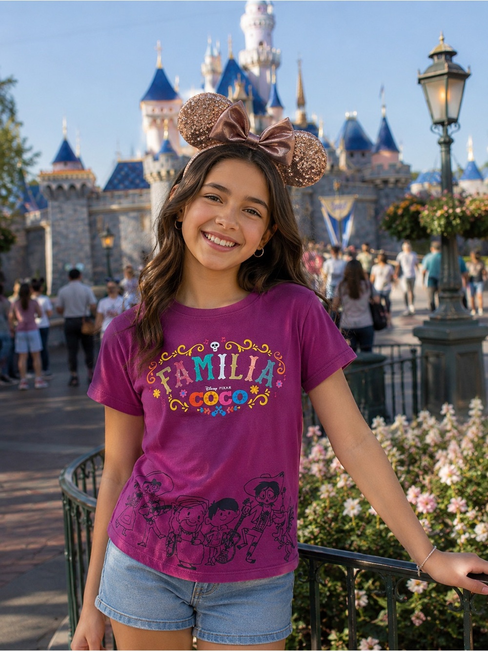Disney Pixar Coco “Familia” Graphic Tee Girls XL